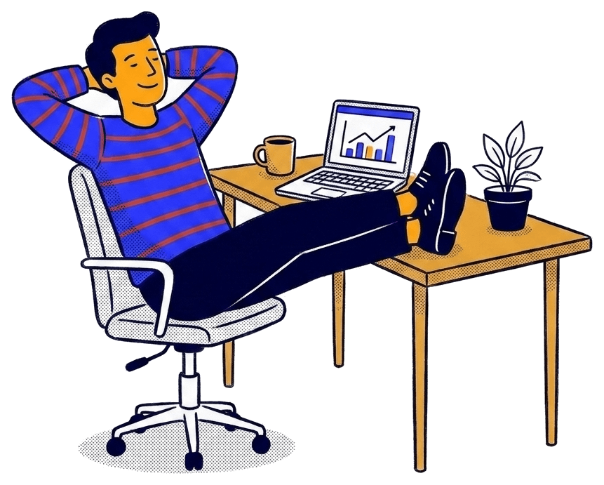 A founder calmly steering their own ship